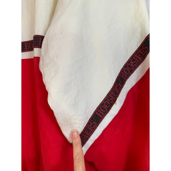 VTG 90s STARTER NCAA University Indiana HOOSIERS Logo Stripe 1/4 Zip Pullover XL - Picture 14 of 16